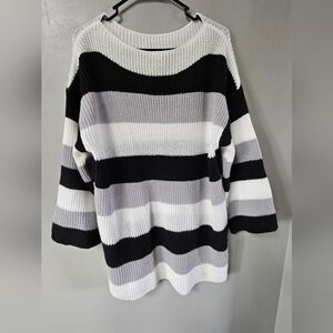 Striped Black and White Sweater